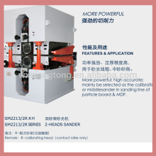 MDF and particle board sanding machine